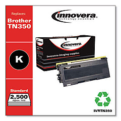 Innovera Remanufactured Black Toner, Replacement for TN350