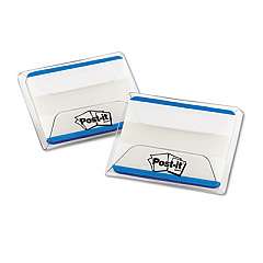Post-it Tabs Tabs, Lined, 1/5-Cut Tabs, Blue, 2" Wide, 50/Pack (686F50BL)