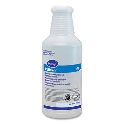 Diversey PERdiem Empty Bottle, 32 oz, White (D95613412)