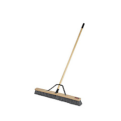 Rubbermaid Commercial Push Brooms, 36 x 62, PP Bristles, Rough Floor Surfaces, Wood Handle, Natural (2040044)