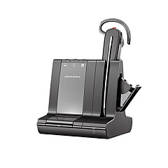 Poly Savi S8245 Office Series Monaural Convertible Headset, Black