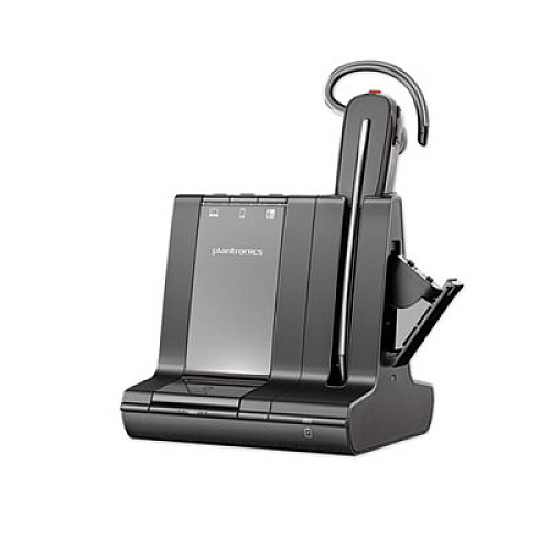 Poly Savi S8245 Office Series Monaural Convertible Headset, Black
