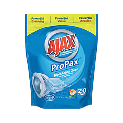 Ajax Laundry Detergent Pods, Oxy Overload, Fresh Burst Scent, 16 Loads, 16 Pods/Pouch, 8 Pouches/Carton (AJAXX62)