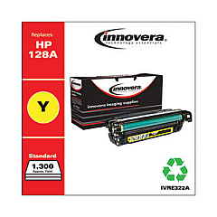Innovera Remanufactured Yellow Toner, Replacement for 128A (CE322A)