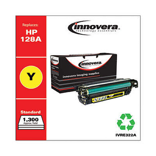 Innovera Remanufactured Yellow Toner, Replacement for 128A (CE322A)