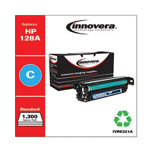 Innovera Remanufactured Cyan Toner, Replacement for 128A (CE321A)