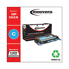 Innovera Remanufactured Cyan Toner, Replacement for 502A (Q6471A)