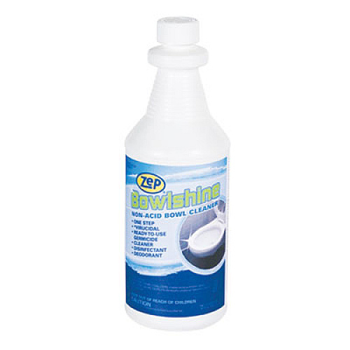 Zep BowlShine Non-Acid Bowl Cleaner, Floral Scent, 32 oz Bottle (120401EA)
