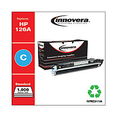Innovera Remanufactured Cyan Toner, Replacement for 126A (CE311A)