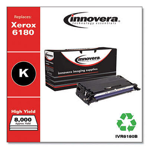 Innovera Remanufactured Black High-Yield Toner Cartridge, Replacement for Xerox 6180 (113R00726)