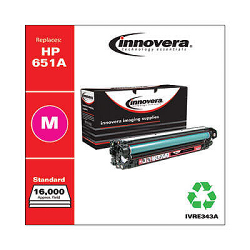 Innovera Remanufactured Magenta Toner, Replacement for 651A (CE343A)