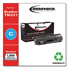 Innovera Remanufactured Cyan Toner, Replacement for TN331C