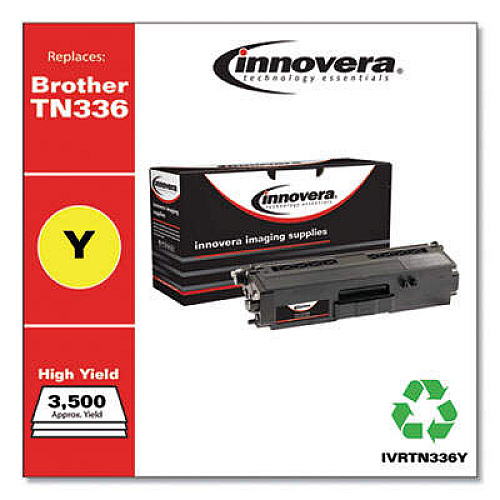 Innovera Remanufactured Yellow High-Yield Toner, Replacement for TN336Y