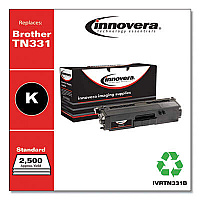 Innovera Remanufactured Black Toner, Replacement for TN331BK