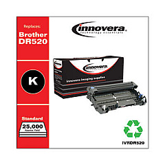 Innovera Remanufactured Black Drum Unit, Replacement for DR520