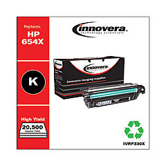 Innovera Remanufactured Black High-Yield Toner, Replacement for 654X (CF330X)