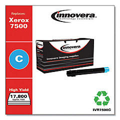 Innovera Remanufactured Cyan High-Yield Toner, Replacement for 106R01436