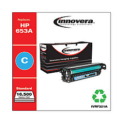 Innovera Remanufactured Cyan Toner, Replacement for 653A (CF321A)