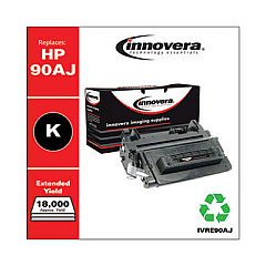 Innovera Remanufactured Black Extended-Yield Toner, Replacement for 90A (CE390AJ)