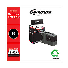 Innovera Remanufactured Black Extra High-Yield Ink, Replacement for LC79BK