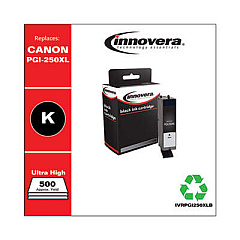 Innovera Remanufactured Black High-Yield Ink, Replacement for PGI-250XL (6432B001)