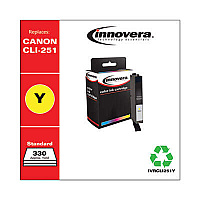 Innovera Remanufactured Yellow Ink, Replacement for CLI-251 (6516B001)
