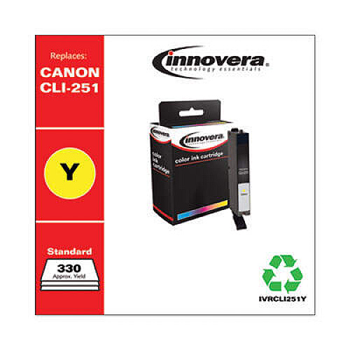 Innovera Remanufactured Yellow Ink, Replacement for CLI-251 (6516B001)