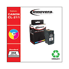 Innovera Remanufactured Tri-Color Ink, Replacement for CL-211 (2976B001)