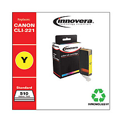 Innovera Remanufactured Yellow Ink, Replacement for CLI-221Y (2949B001)