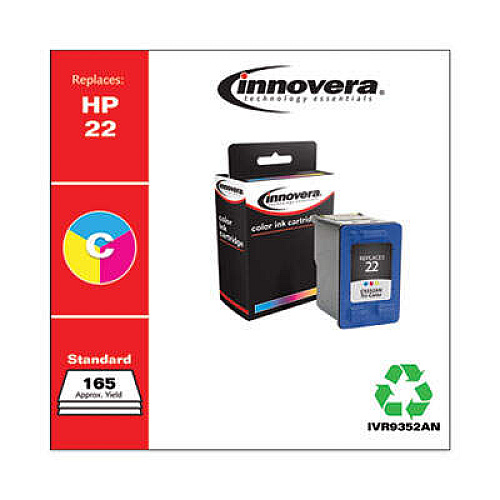 Innovera Remanufactured Tri-Color Ink, Replacement for 22 (C9352AN)