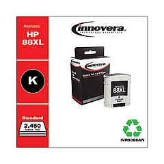 Innovera Remanufactured Black High-Yield Ink, Replacement For 88XL (C9396AN)