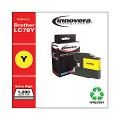 Innovera Remanufactured Yellow Extra High-Yield Ink, Replacement for LC79Y