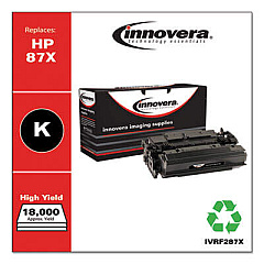 Innovera Remanufactured Black High-Yield Toner, Replacement for 87X (CF287X)