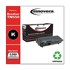 Innovera Remanufactured Black Toner, Replacement for TN550