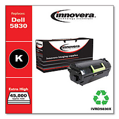 Innovera Remanufactured Black Extra High-Yield Toner, Replacement for 593-BBYT