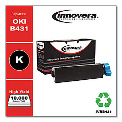 Innovera Remanufactured Black Toner, Replacement for 44574901