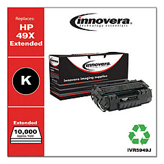 Innovera Remanufactured Black Extended-Yield Toner, Replacement for 49X (Q5949XJ)