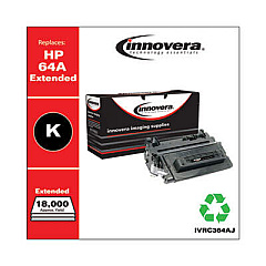 Innovera Remanufactured Black Extended-Yield Toner, Replacement for 64A (CC364AJ)