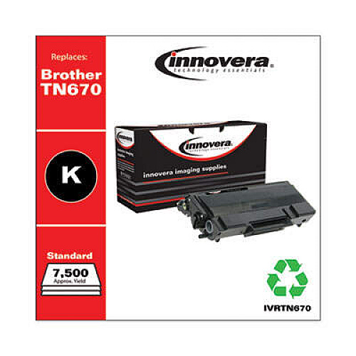 Innovera Remanufactured Black High-Yield Toner, Replacement for TN670
