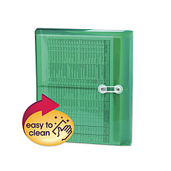 Smead Poly Interoffice Envelopes, Side Load (Horizontal), String and Button Closure, 9.75 x 11.63, Transparent Green, 5/Pack (89523)