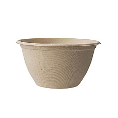World Centric Fiber Bowls, 6 oz, 3.5" Diameter x 2"h, Natural, 1,000/Carton (BOSCU6)