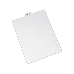 Avery-Style Preprinted Legal Bottom Tab Dividers, Exhibit W, Letter, 25/Pack (12396)