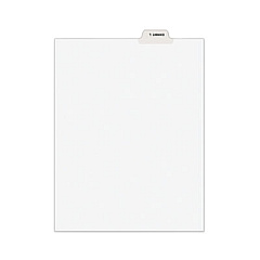 Avery-Style Preprinted Legal Bottom Tab Dividers, Exhibit L, Letter, 25/Pack (12385)