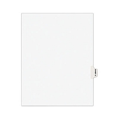 Avery-Style Preprinted Legal Side Tab Divider, Exhibit Q, Letter, White, 25/Pack, (1387) (01387)