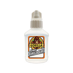 Clear Gorilla Glue, 1.75 oz, Dries Clear, 4/Carton (4500301CT)
