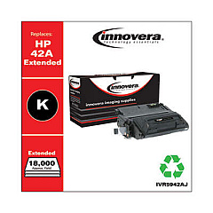 Innovera Remanufactured Black Extended-Yield Toner, Replacement for 42A (Q5942AJ)