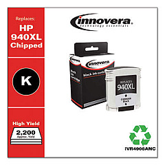 Innovera Remanufactured Black High-Yield Ink, Replacement For 940XL (C4906AN)