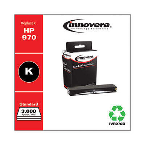 Innovera Remanufactured Black Ink, Replacement for 970 (CN621AM)