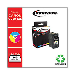 Innovera Remanufactured Tri-Color High-Yield Ink, Replacement for CL-211XL (2975B001)