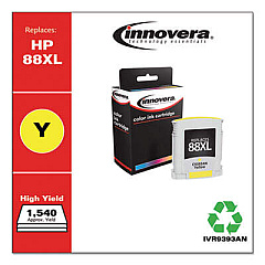 Innovera Remanufactured Yellow High-Yield Ink, Replacement for 88XL (C3939AN)